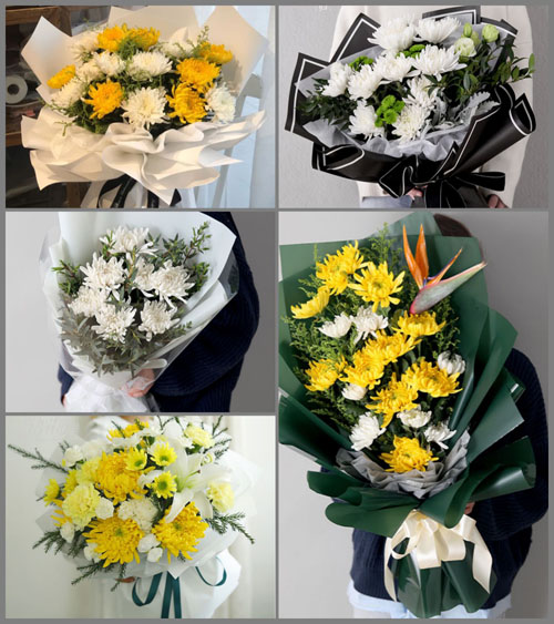 河北秦皇岛卢龙县白事花束代送